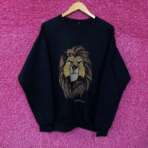 The Lion King Swahili Tribal Simba Disney Movie Crewneck XL
